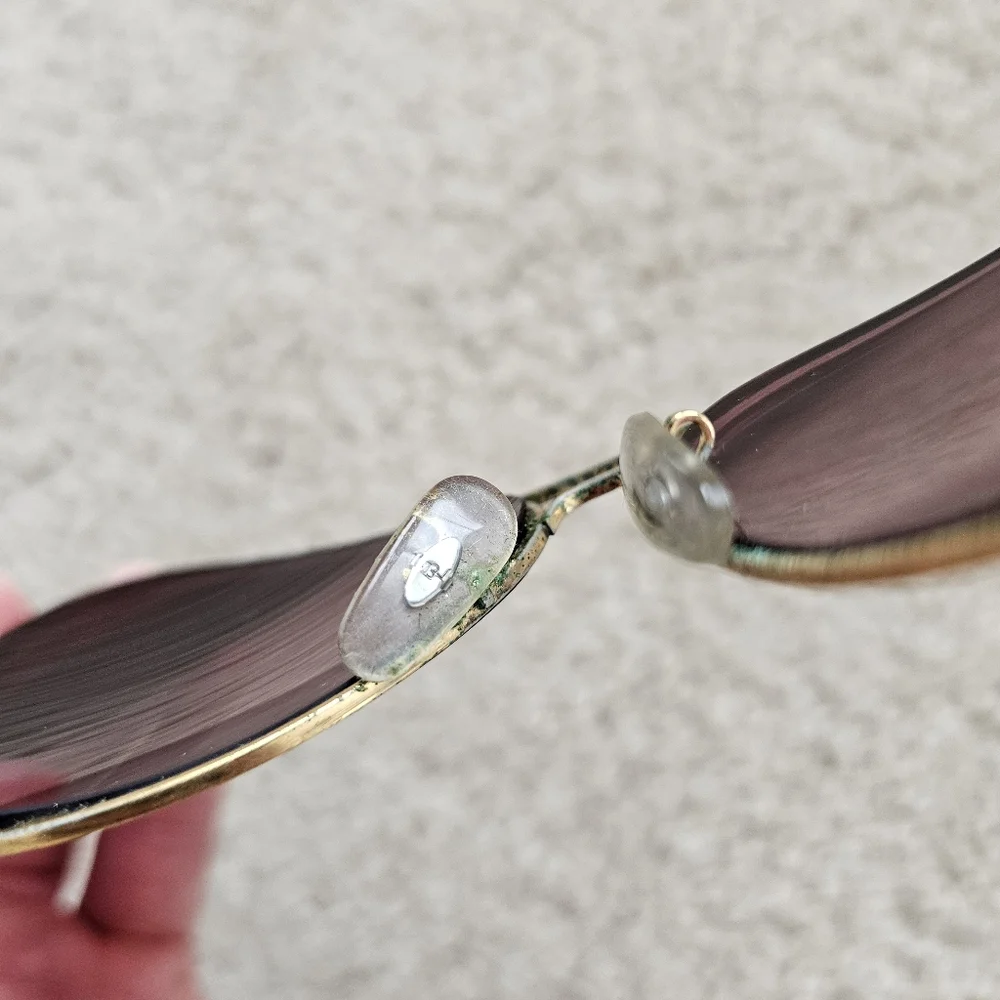 Vintage B&L Ray Ban USA sunglasses gold frames brown lenses